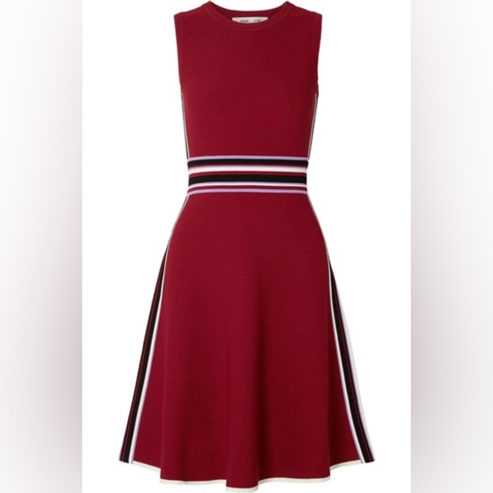NEW DVF Elsie Stretch Knit A-Line Dress XS
